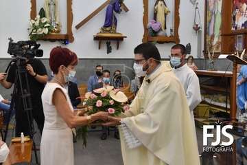  Telde rinde honores a la Virgen de Las Nieves con una solemne misa en Lomo Magullo/Francisco Javier Santana-TA.